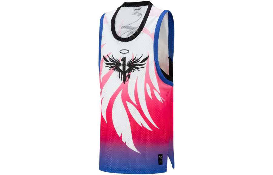 PUMA IMBA Tank Tops Men's White Crew Neck Moderate Other