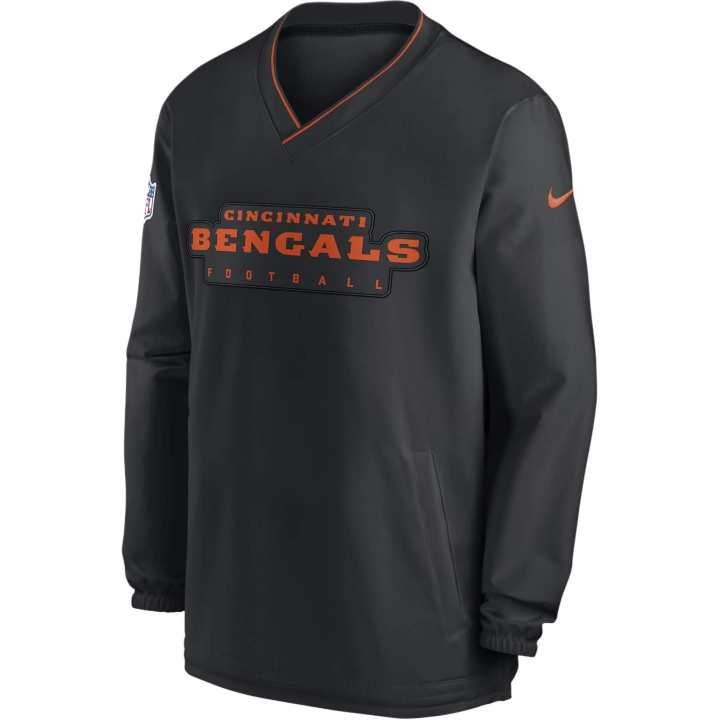 Nike Nike Cincinnati Bengals Sideline Men's Nike Nfl Long-Sleeve Windshirt