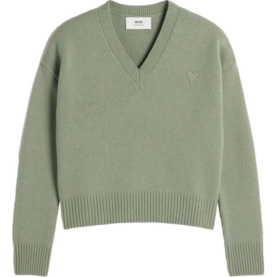 AMIPARIS Ami Paris Ami De Coeur Wool cashmere Blend Sweater