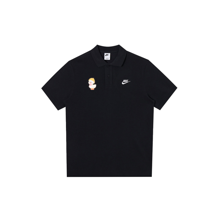 Nike Nike Polo Shirts Men's Black Polo Collar Moderate Straight Fit