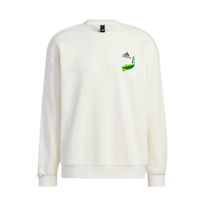 Adidas Adidas Sweatshirts Unisex White Crew Neck Moderate Regular