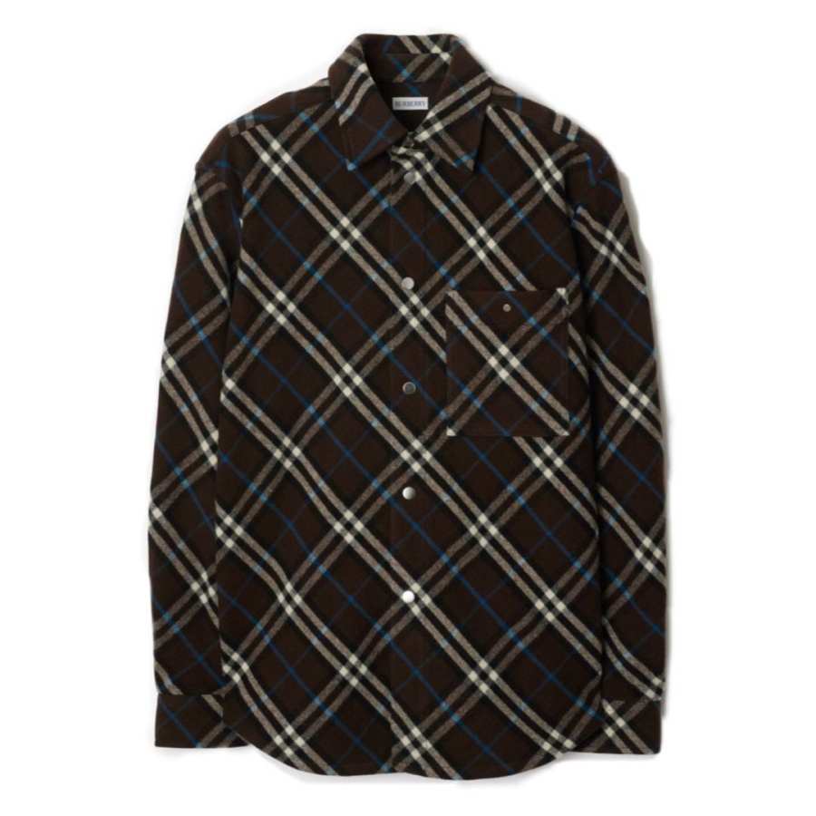 Burberry Burberry check-pattern wool shirt