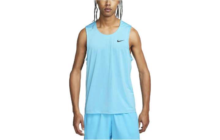 Nike Nike Tank Tops Men's Lake Blue Crew Neck Moderate Other