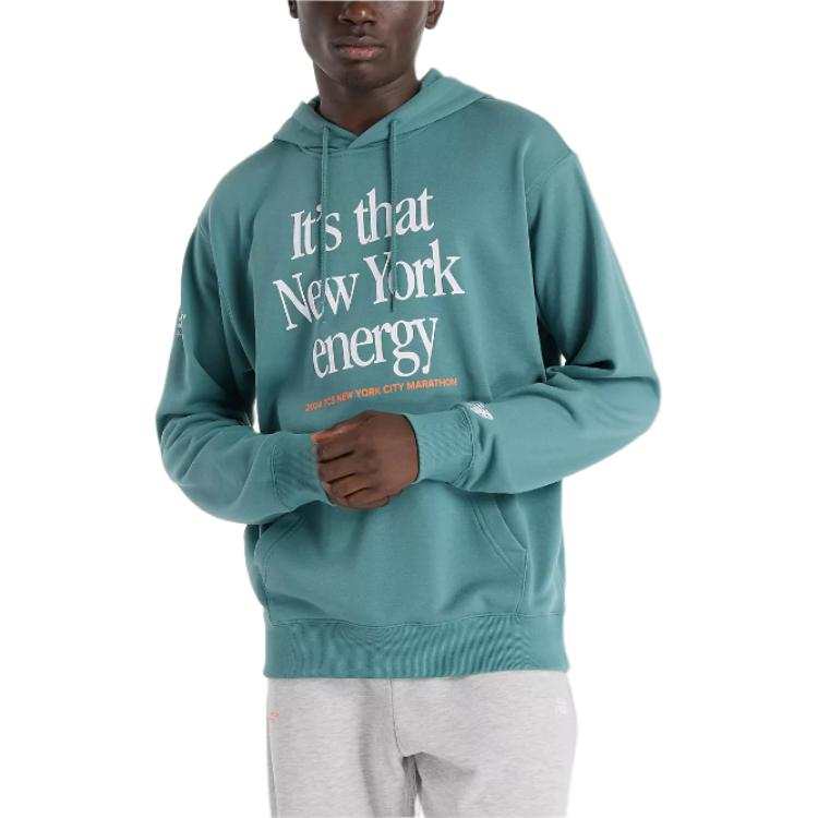 New Balance New Balance NYC MarathonFrench Terry Graphic Hoodie Sweatshirt Men's Green
