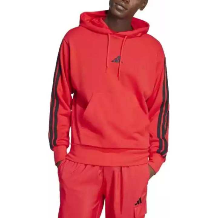 Adidas Adidas Clothing Sweatshirts Men's Red Hooded Moderate