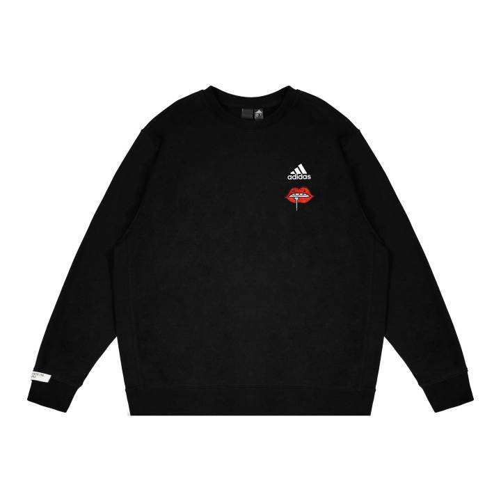 Adidas Adidas Sweatshirts Unisex Black Crew Neck Moderate Other