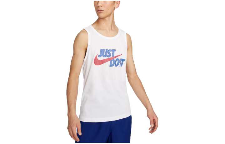 Nike Nike Tank Tops Men's White Crew Neck Moderate Other
