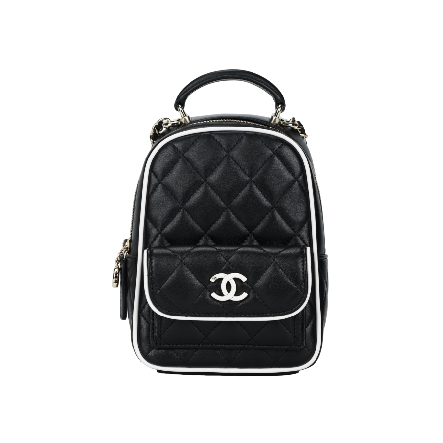 CHANEL Lambskin Shoulder Bag, Crossbody Bag, Handbag Mini Women's Black