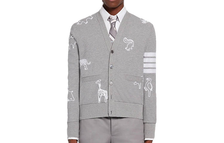 THOM BROWNE THOM BROWNE· Knitwear Men's Light Gray