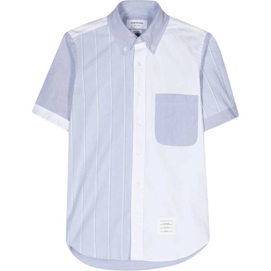 THOM BROWNE Thom Browne colour-block button-down shirt