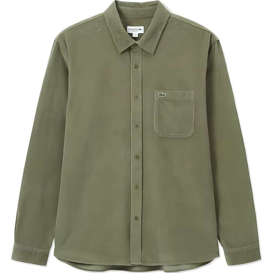 LACOSTE Shirt Unisex Khaki Green
