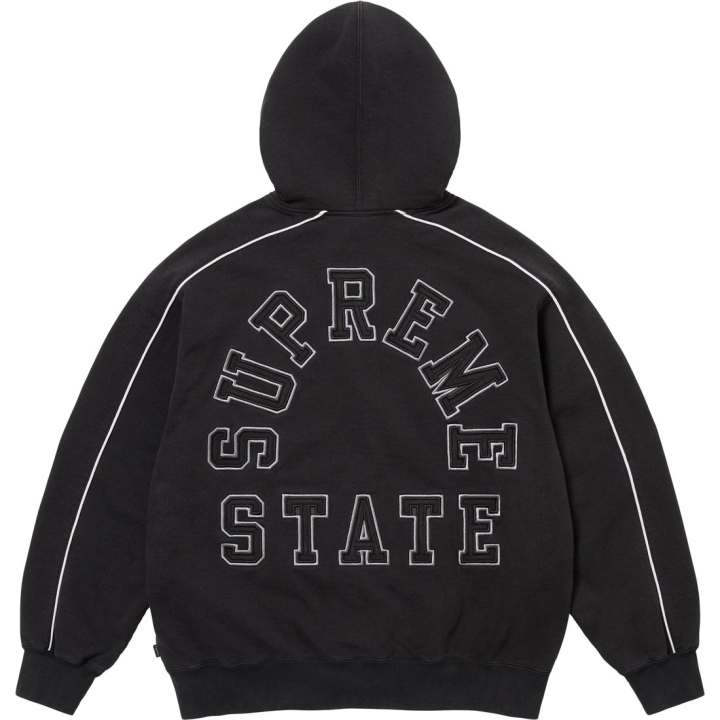 Supreme Supreme State Zip Up Hooded Sweatshirt
