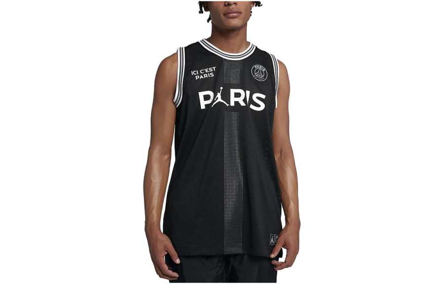 Jordan Jordan Tank Tops Men's Black Crew Neck Moderate Straight Fit