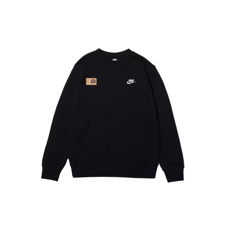 Nike Nike Sweatshirts Men's Black Crew Neck Moderate Regular