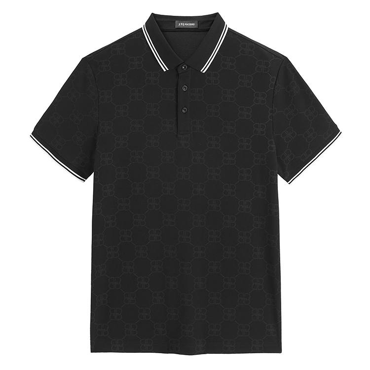 PEACEBIRD MEN Polo Shirts Men's Polo Collar Moderate Straight Fit