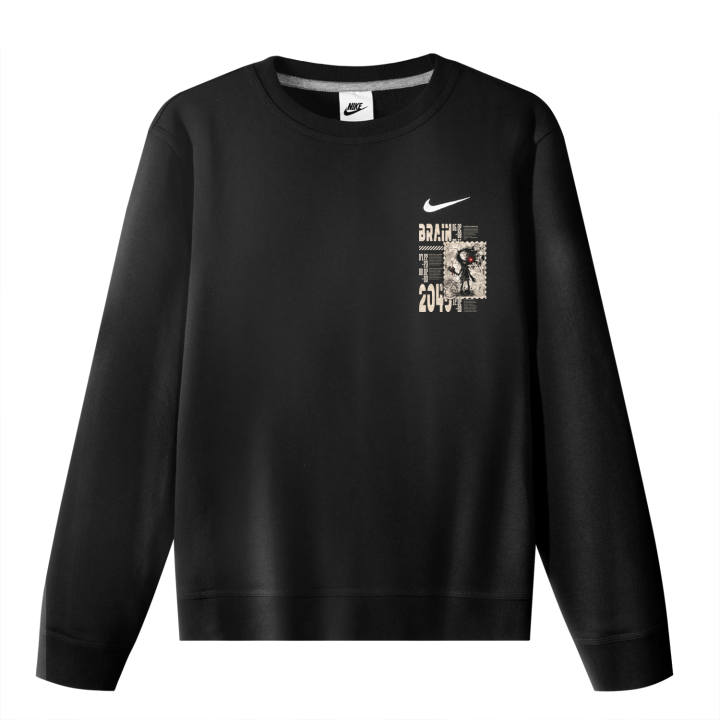 Nike Nike Sweatshirts Unisex Black Crew Neck Moderate Regular