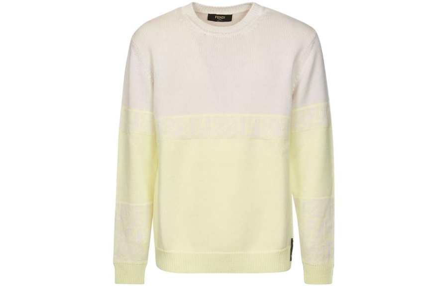 FENDI FENDI Sweaters Men's Multicolor Crew Neck Moderate Other