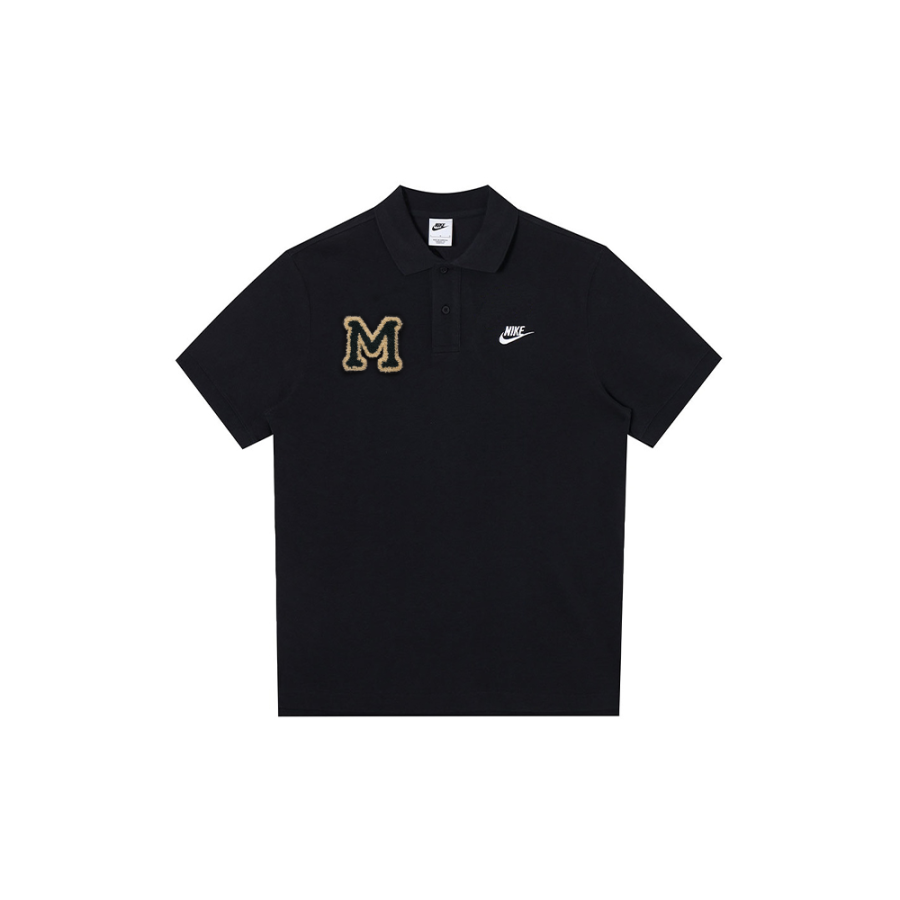 Nike Nike Polo Shirts Men's Black Polo Collar Moderate Straight Fit