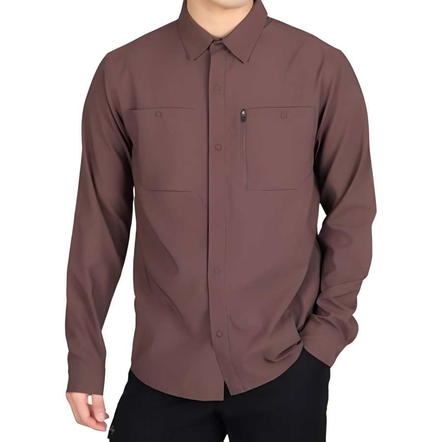 MOUNTAIN HARDWEAR Shirt Men's Brown Red