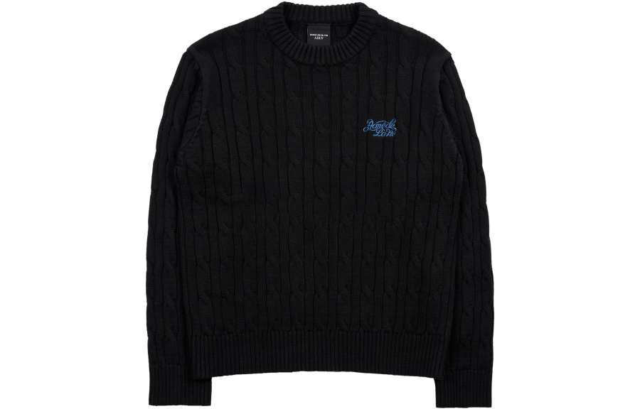 Acme De La Vie Sweaters Unisex Black Crew Neck Moderate