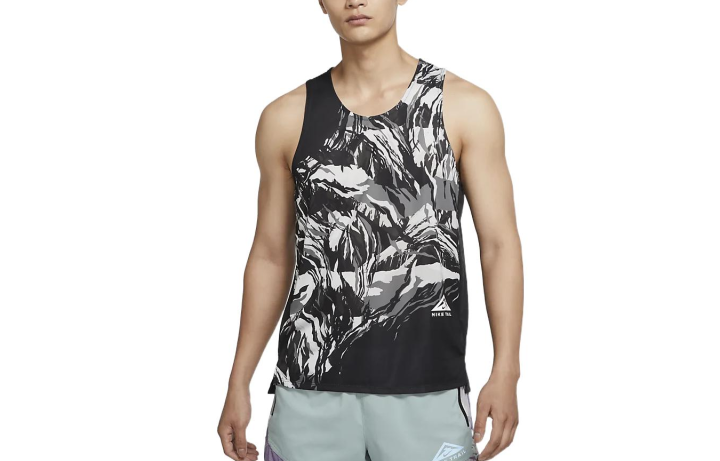 Nike Nike Tank Tops Men's Black Crew Neck Moderate Straight Fit