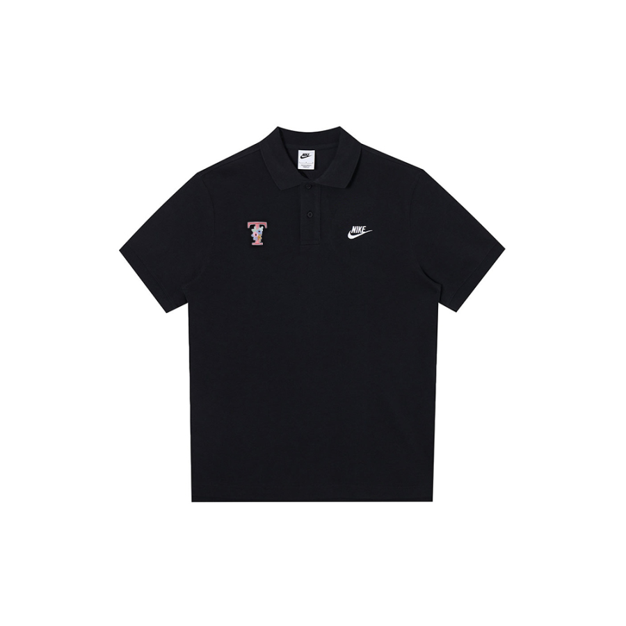Nike Nike Polo Shirts Men's Black Polo Collar Moderate Straight Fit