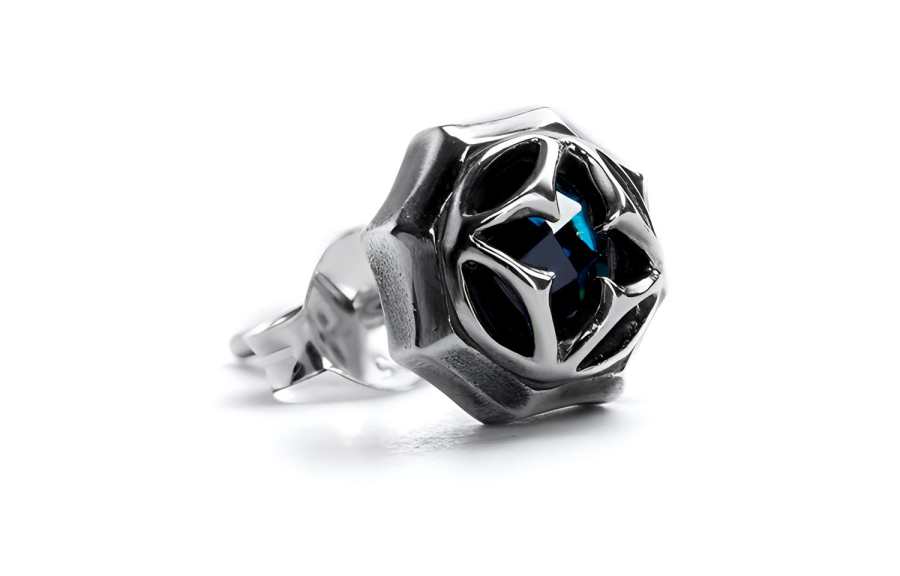 Ruibeila Ruibeila 925 Sterling Silver Stud Earrings Unisex
