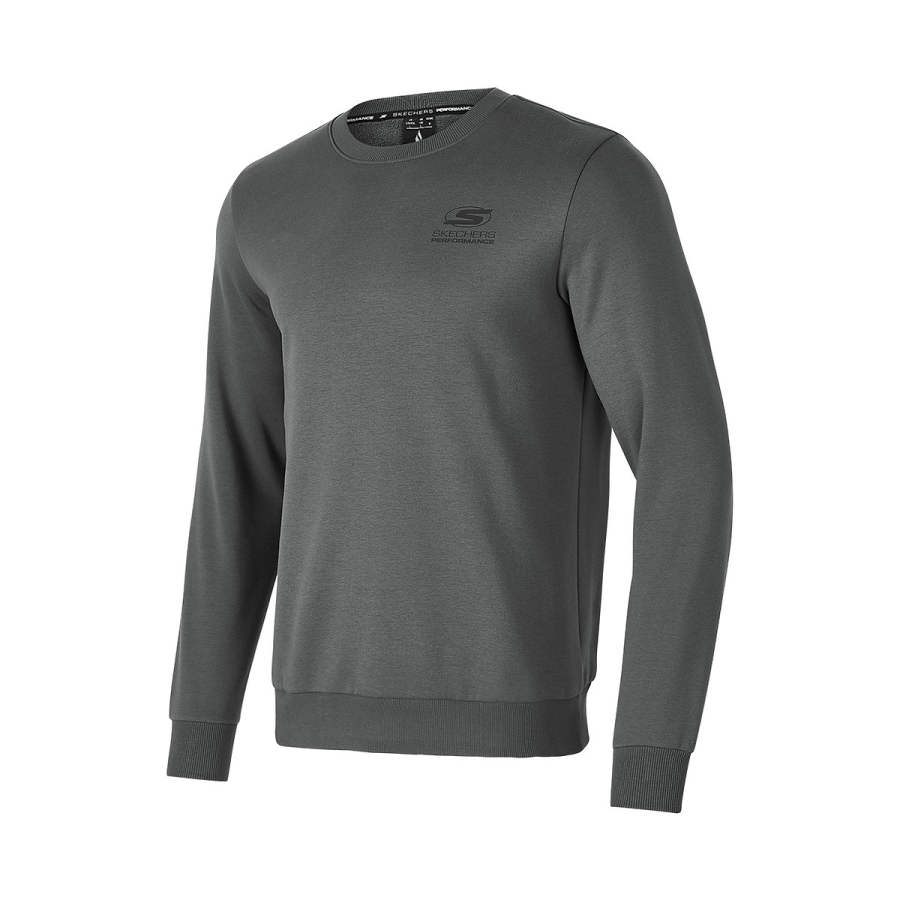 Skechers Basic Sports Collection Sweatshirt Men's Periscope Gray