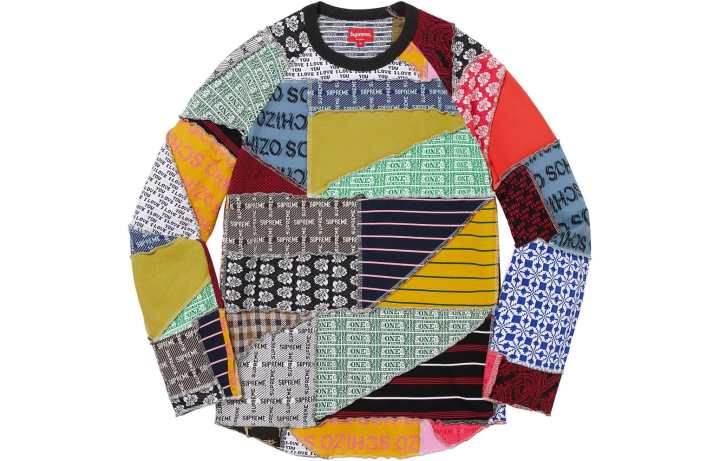 Supreme Supreme Patchwork Jacquard L/S Top