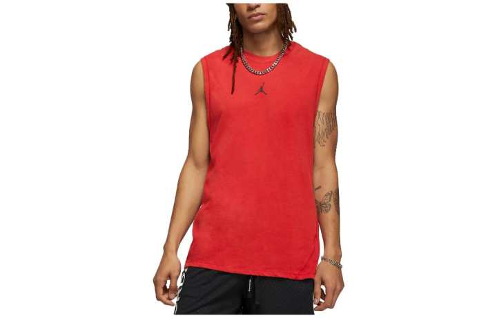 Jordan Jordan Tank Tops Men's Red Crew Neck Moderate Other