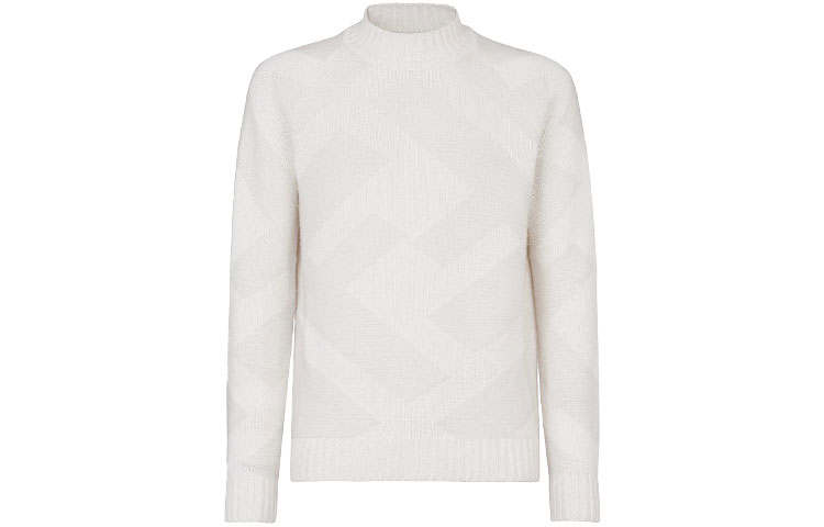 FENDI FW21 Cashmere Sweater Men's White