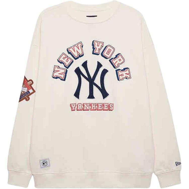 New Era FW24 American Sweatshirt Unisex Milk White