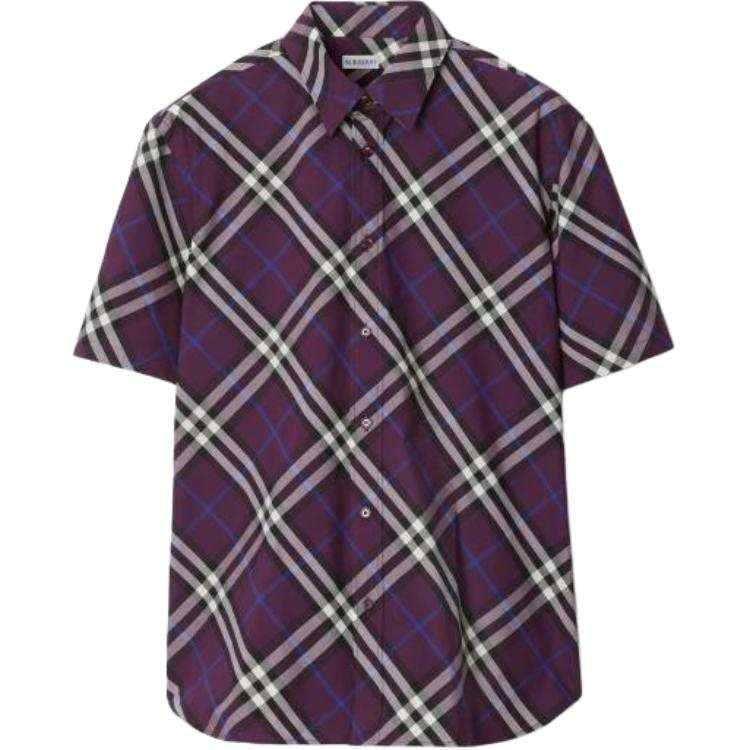 Burberry Burberry Check Pattern Short Sleeved Shirt