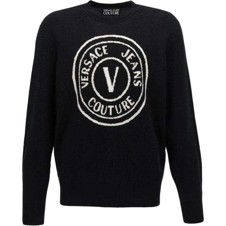 VERSACE JEANS COUTURE V Emblem Crewneck Jumper