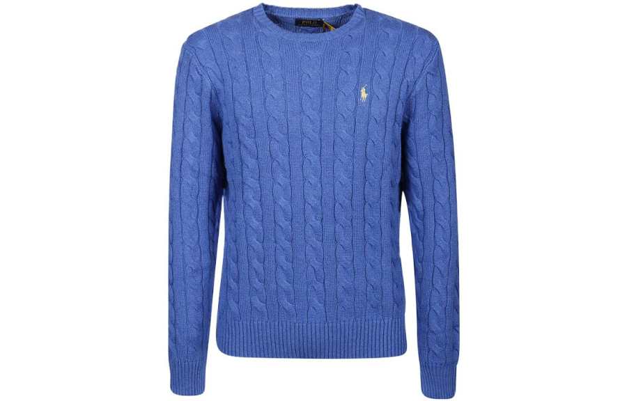 Polo Ralph Lauren Logo Embroidered Cable-Knit Jumper
