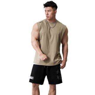 Muscle Dog Tank Tops Men's Crew Neck Moderate Straight Fit