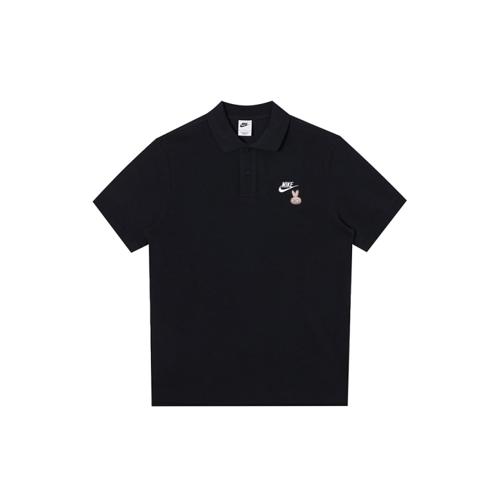 Nike Nike Polo Shirts Men's Black Polo Collar Moderate Straight Fit