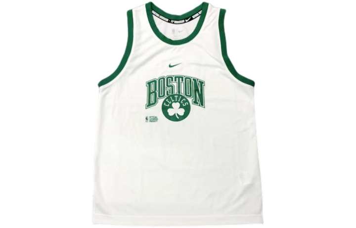 Nike Nike Tank Tops Men's White Crew Neck Moderate Straight Fit