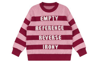 EMPTY REFERENCE Sweater Unisex Pink