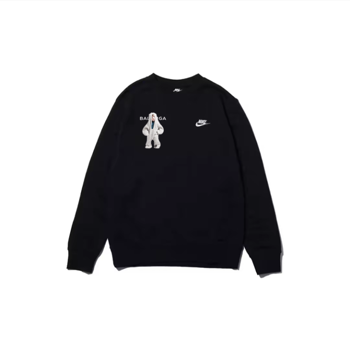 Nike Nike Sweatshirts Unisex Black Crew Neck Moderate Regular
