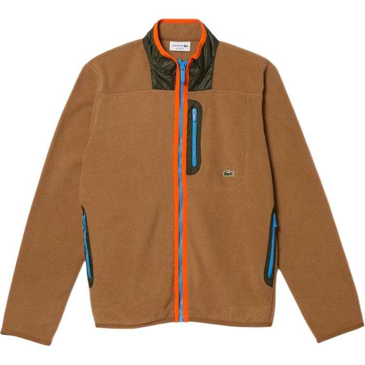 LACOSTE LACOSTE Sweaters Men's Brown Stand Collar Moderate Other