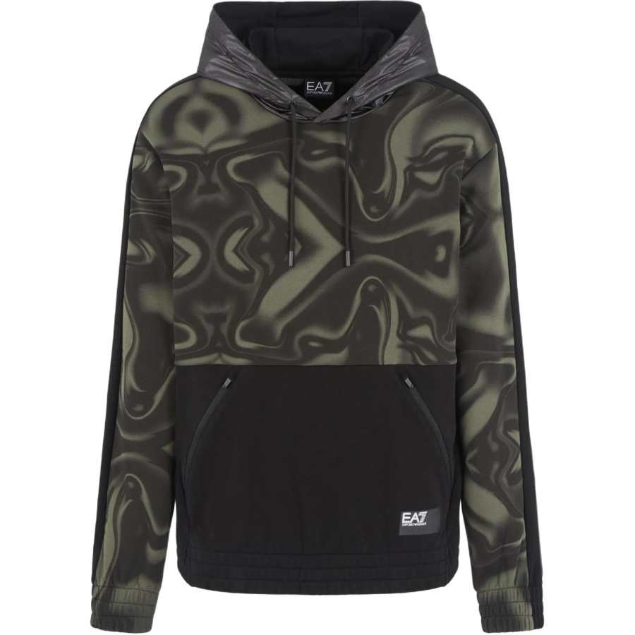 EMPORIO ARMANI Graphic-Printed Drawstring Hoodie