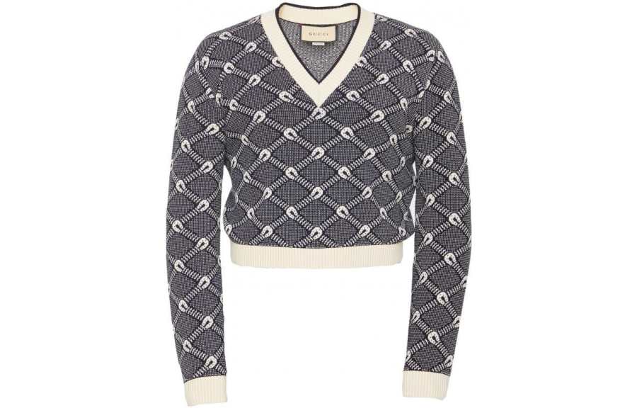 GUCCI GUCCI Sweaters Men's Multicolor Crew Neck Moderate Base Layer