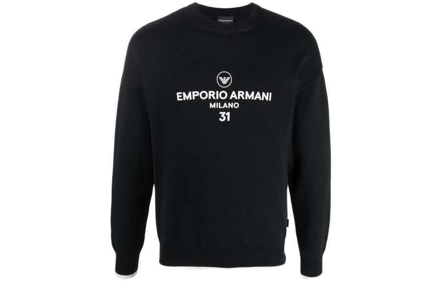 Emporio Armani logo-print jumper