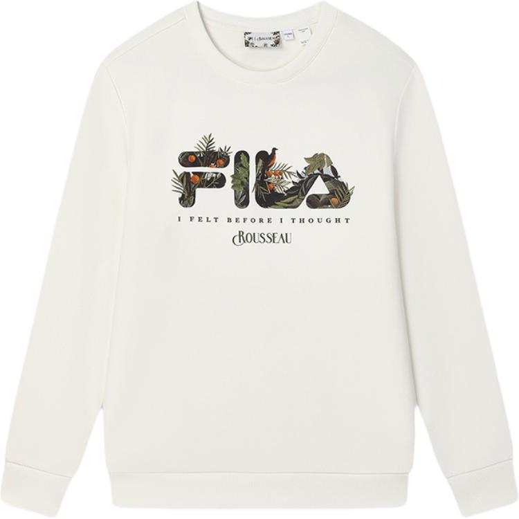 FILA x LUSUO American Sweatshirt Men's Cloud White