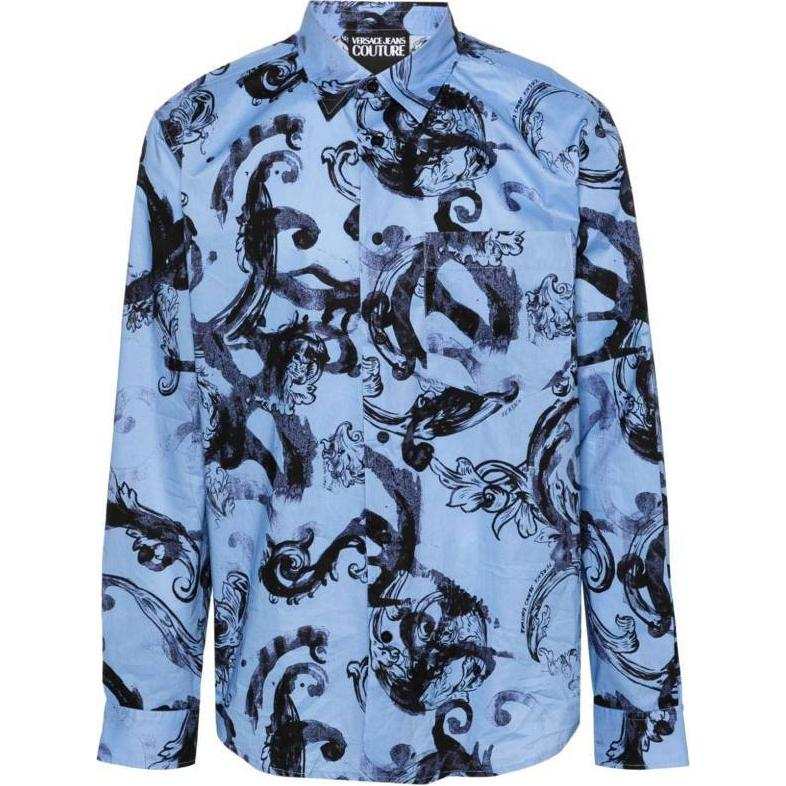VERSACE JEANS COUTURE Shirt Men's Blue