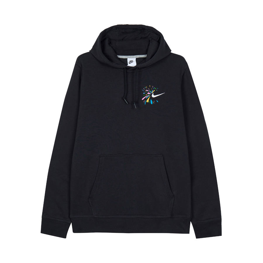Nike Nike CNY Firework Blossom GGMZ Escape Journal Hooded Fleece Lined Comfortable Long Sleeved Sweatshirt Unisex Black