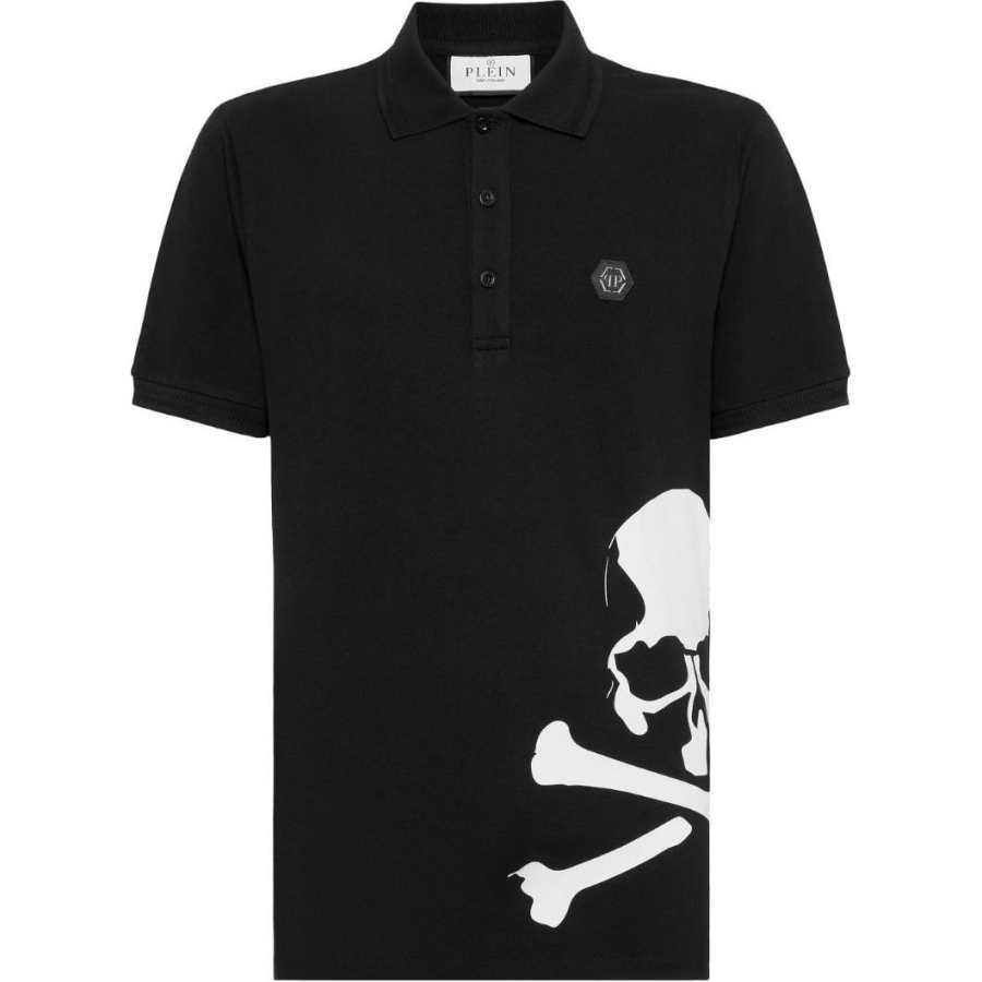 Philipp Plein Skull & Bones cotton polo shirt