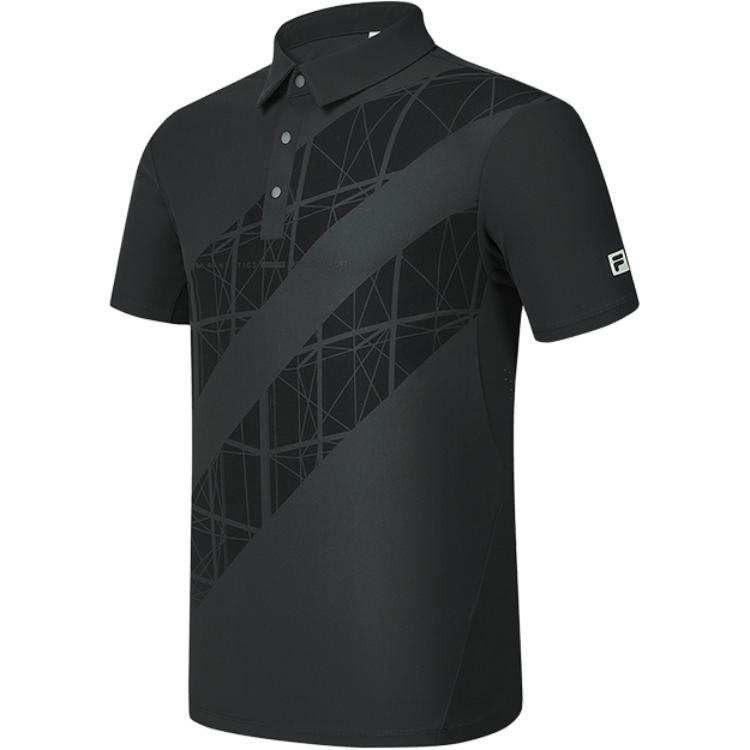 FILA Fitness Polo Shirt Men's Dark Ink Gray