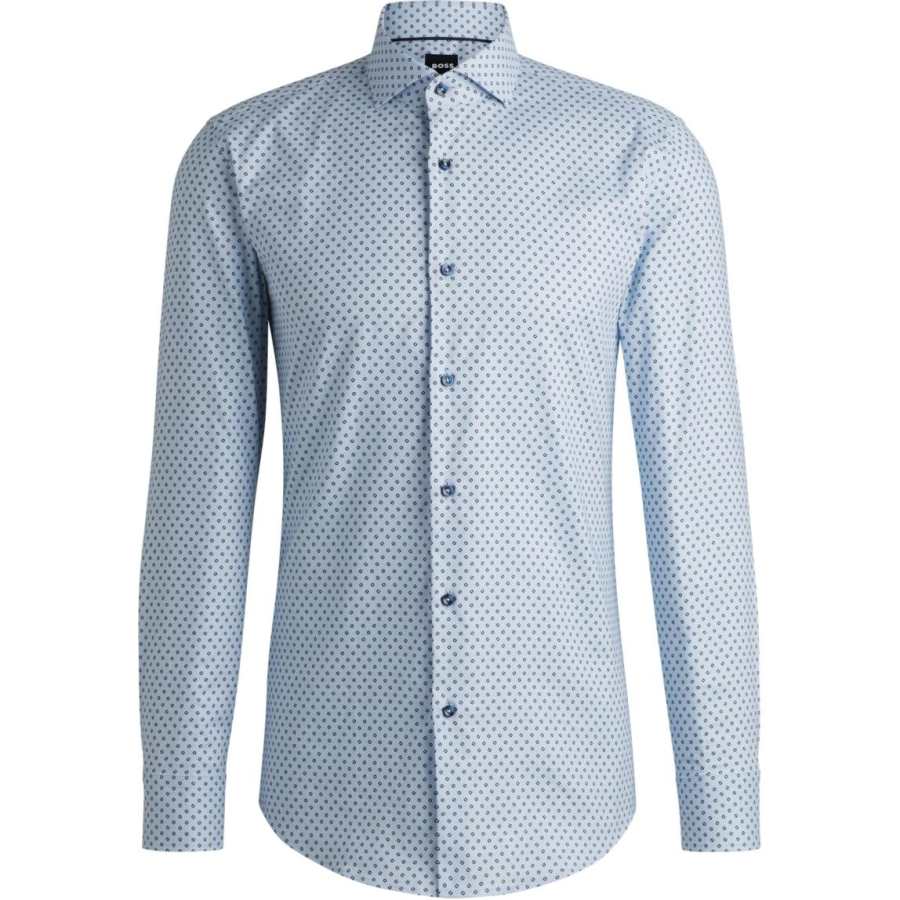 HUGO BOSS Graphic-print Cotton Shirt